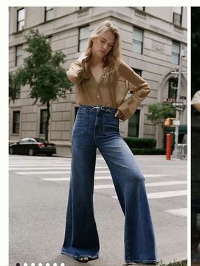 Pilcro Uptown High Rise Wide Leg Jeans Size 27